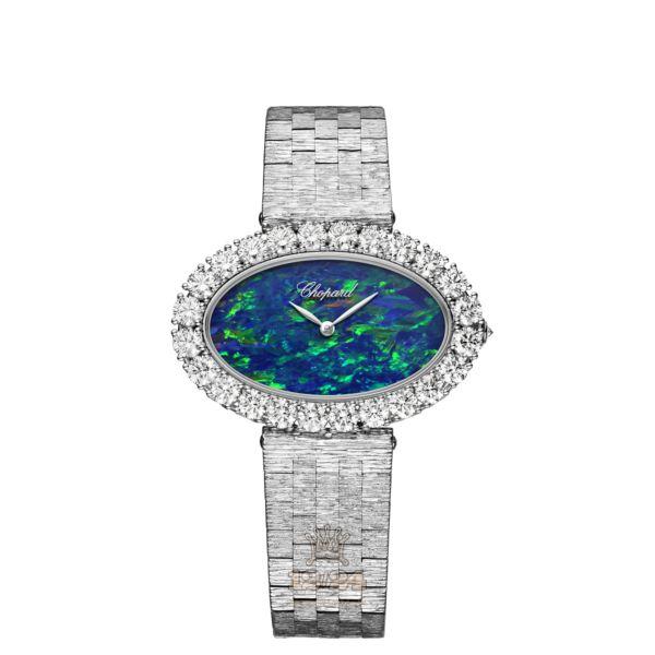 Chopard L Heure du Diamant Watch 10A376-1001 39 mm White gold Case Dark blue Dial