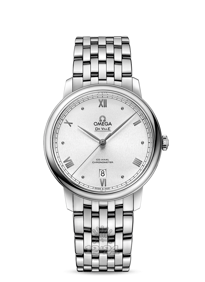 Omega De Ville Watch 424.10.40.20.02.007 40 mm Stainless steel Case Silver Dial