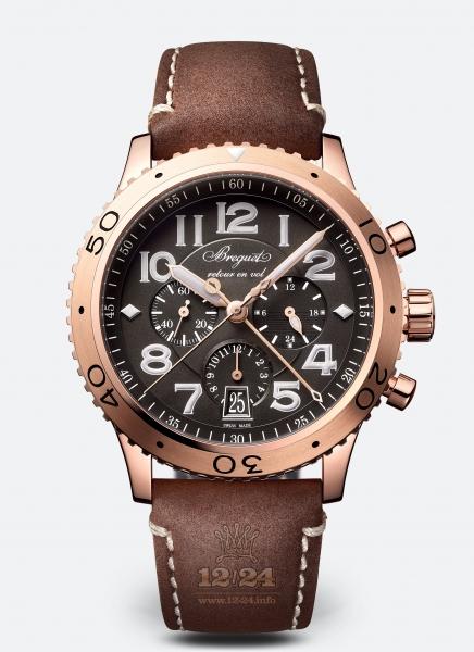 Breguet Type XX / Type XXI Watch 3817BR/Z2/3ZU 42 mm Pink gold Case