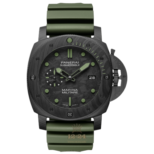Panerai Submersible Watch PAM00961 47 mm Black Gray Dial