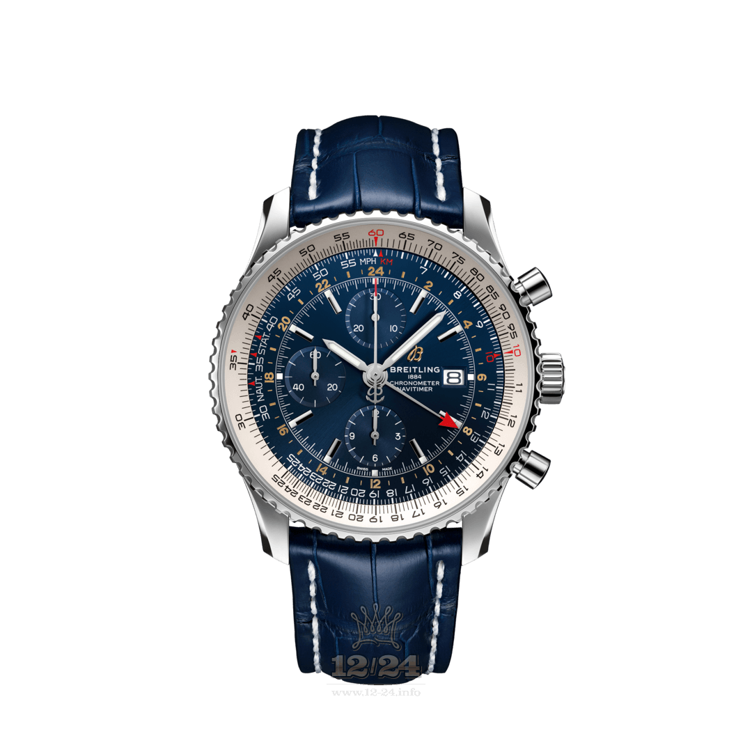 Breitling Navitimer Watch A24322121C2P1 46 mm Stainless steel Case Dark blue Dial