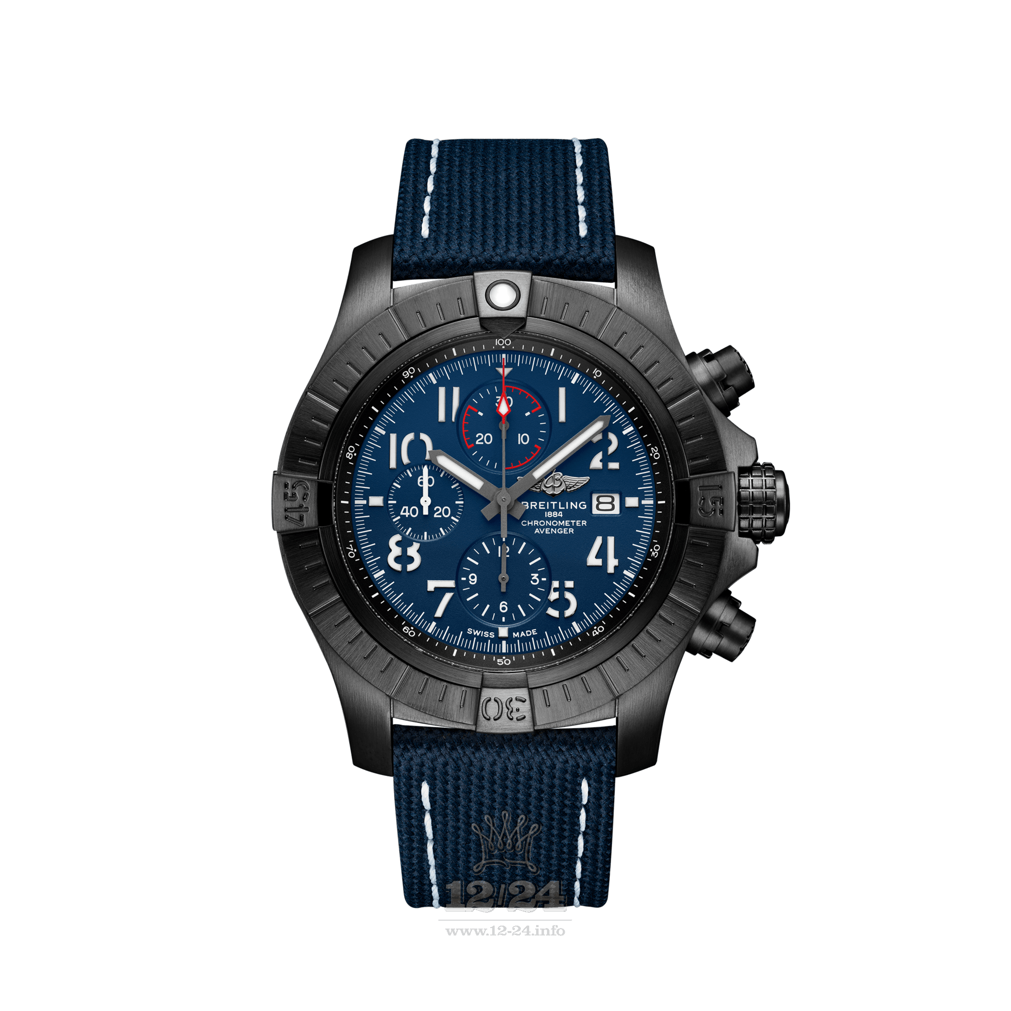 Breitling Avenger Watch V13375101C1X1 48 mm Titanium DLC coating Case Dark blue Dial