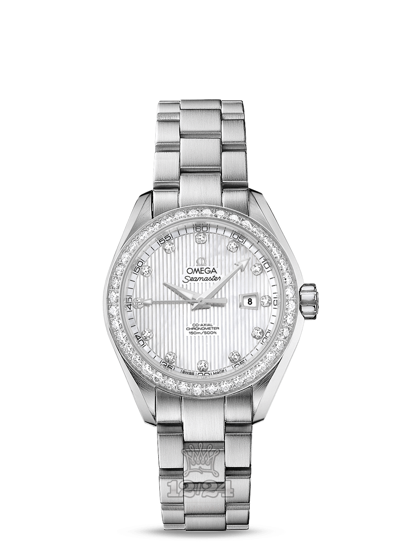 Omega Aqua Terra 150 M Watch 231.15.34.20.55.001 34 mm Stainless steel Case White Dial