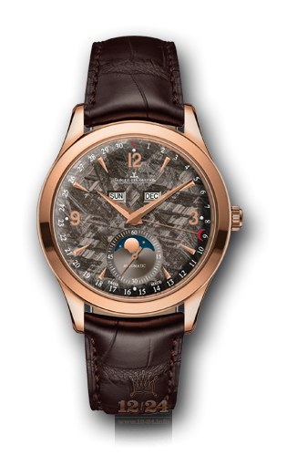 Jaeger-LeCoultre Master Watch 1552540 39 mm Pink gold Case Gray Brown (chocolate) Dial