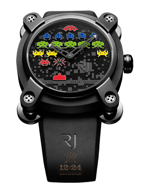 Romain Jerome Collaborations Watch RJ.M.AU.IN.006.02 46 mm Stainless steel PVD coating Case Black Dial