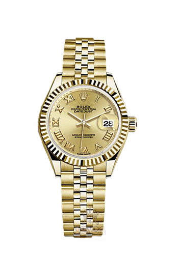 Rolex Datejust Watch 279178-0023 28 mm Yellow gold Case Golden Dial