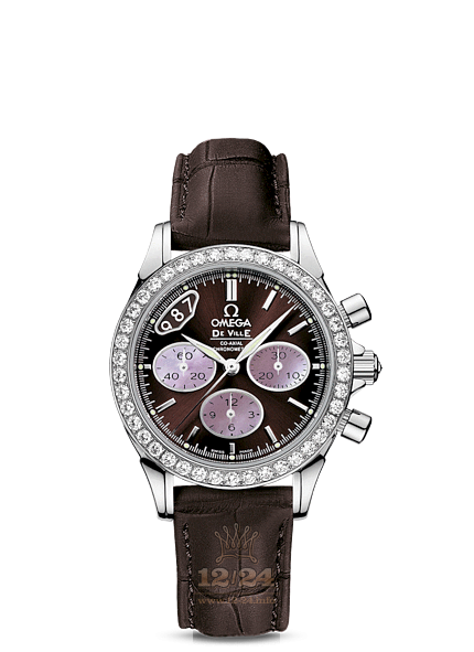Omega De Ville Watch 422.18.35.50.13.001 35 mm Stainless steel Case Brown (chocolate) Dial