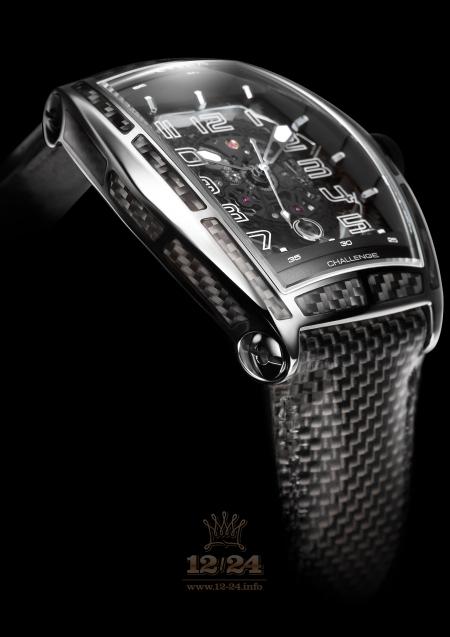 Cvstos Challenge Watch CCJLC-St-53mm 54 mm Stainless steel Carbon Case Black Dial