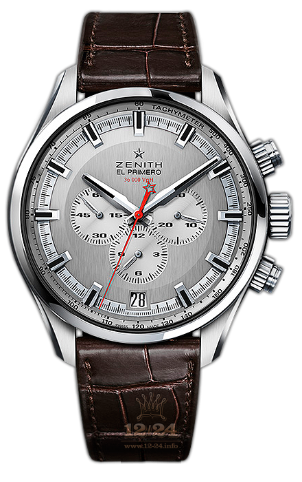 Zenith El Primero Watch 03.2280.400/01.C713 46 mm Stainless steel Case Gray Silver Dial