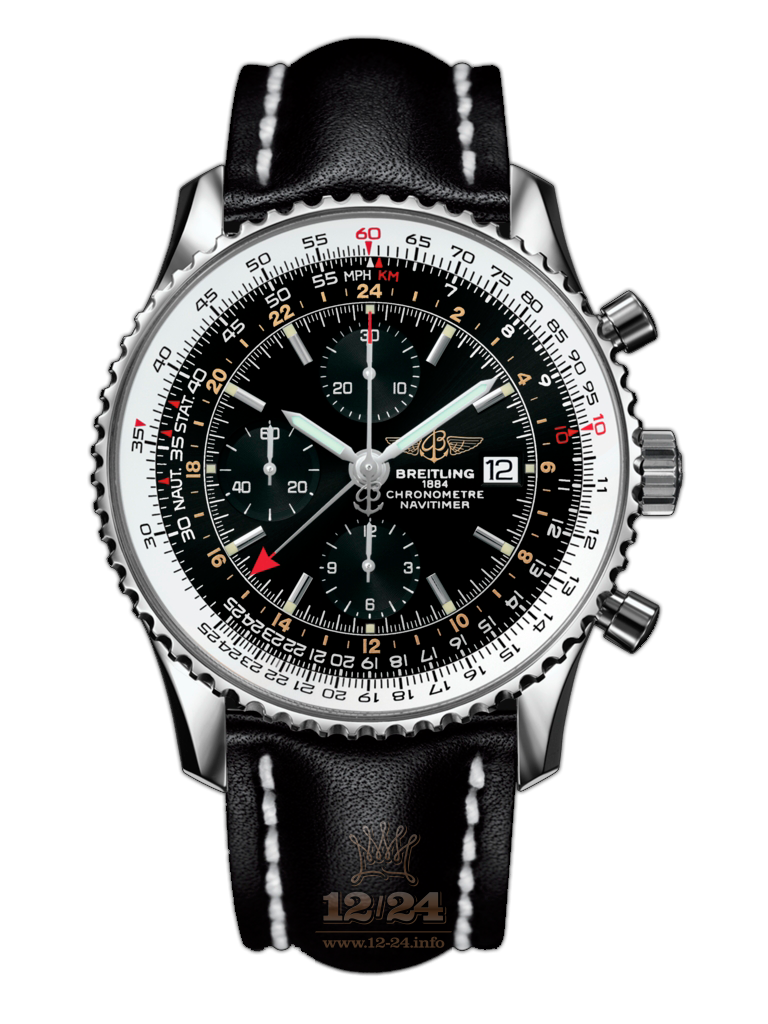 Breitling Navitimer Watch A2432212/B726/441X/A20BA.1 46 mm Stainless steel Case Black Dial