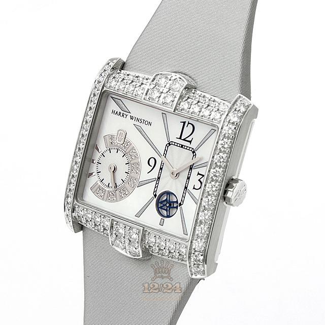 Harry Winston The Avenue Collection Watch 350/LQTZWL.MD/D3.1 37 mm White gold Case Silver Dial