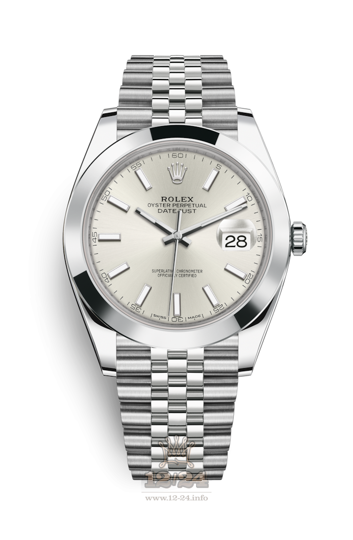 Rolex Datejust Watch 126300-0004 41 mm Stainless steel Case Silver Dial