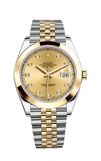 Rolex Datejust Watch 126303-0012 41 mm Steel / Yellow gold Case Golden Dial