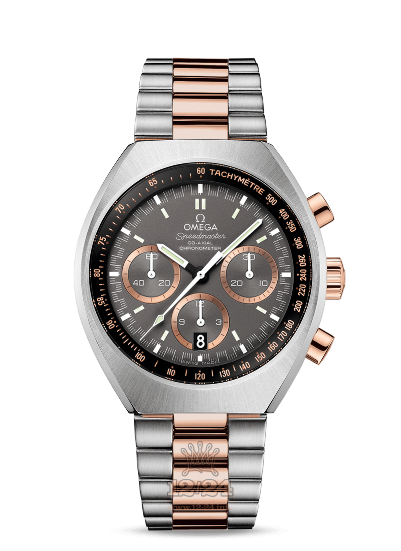 Omega Speedmaster Watch 327.20.43.50.01.001 42 mm Steel / Pink gold Case Gray Dial