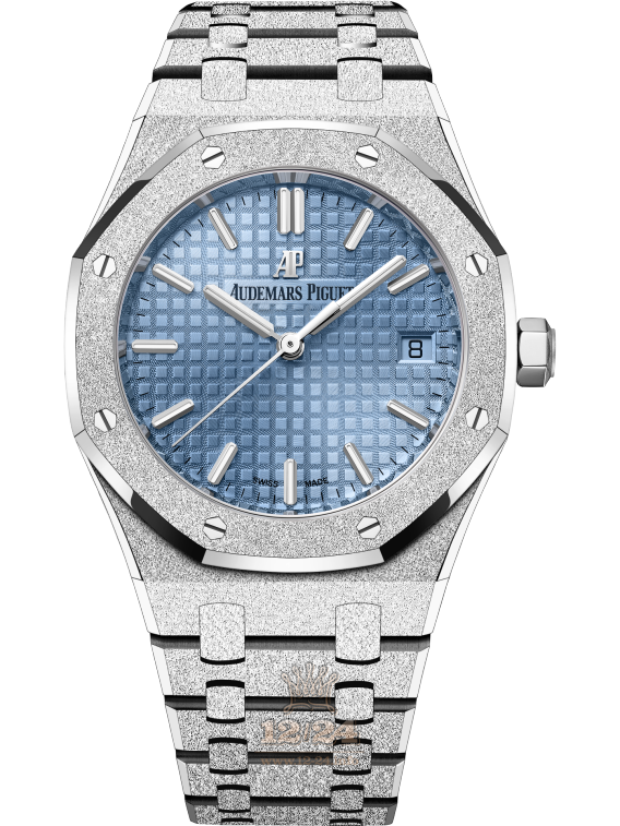 Audemars Piguet Royal Oak Watch 77353BC.GG.1263BC.01 34 mm White gold Case Black Dial
