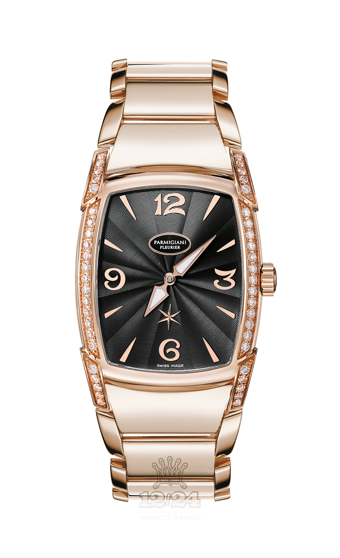 Parmigiani Fleurier Kalpa Watch PFC125-1021400-B10002 38 mm Pink gold Case Black Dial