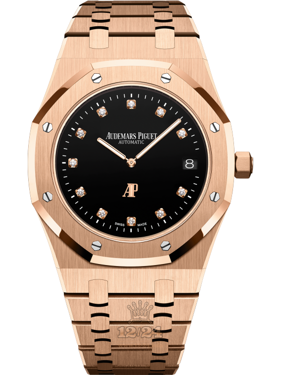Audemars Piguet Royal Oak Watch 15207OR.OO.1240OR.01 39 mm Pink gold Case Black Dial
