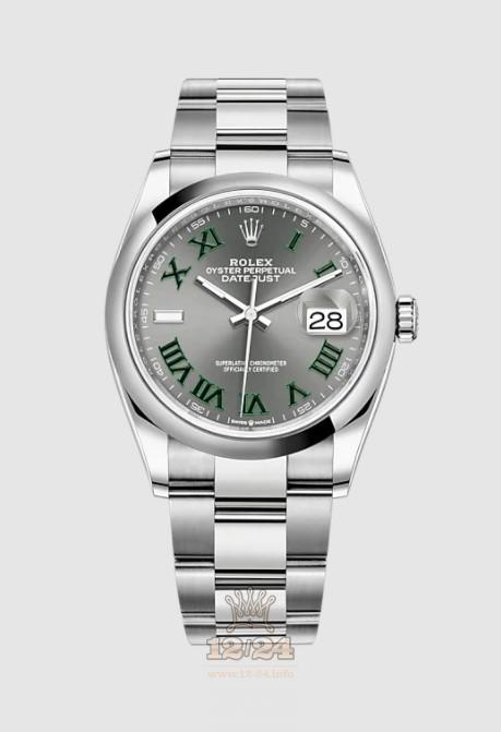 Rolex Datejust Watch 126200-0018 36 mm Stainless steel Case Gray Dial