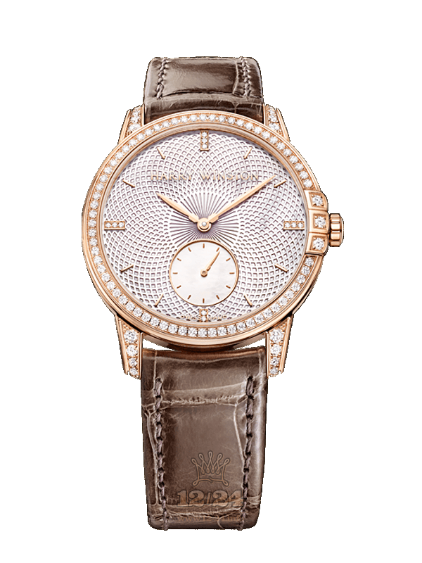Harry Winston Midnight Collection Watch MIDASS36RR001 36 mm Pink gold Case White Dial