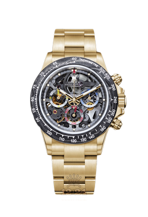 Rolex Cosmograph Daytona Watch 116508 La Montoya 40 mm Yellow gold Case Black Dial