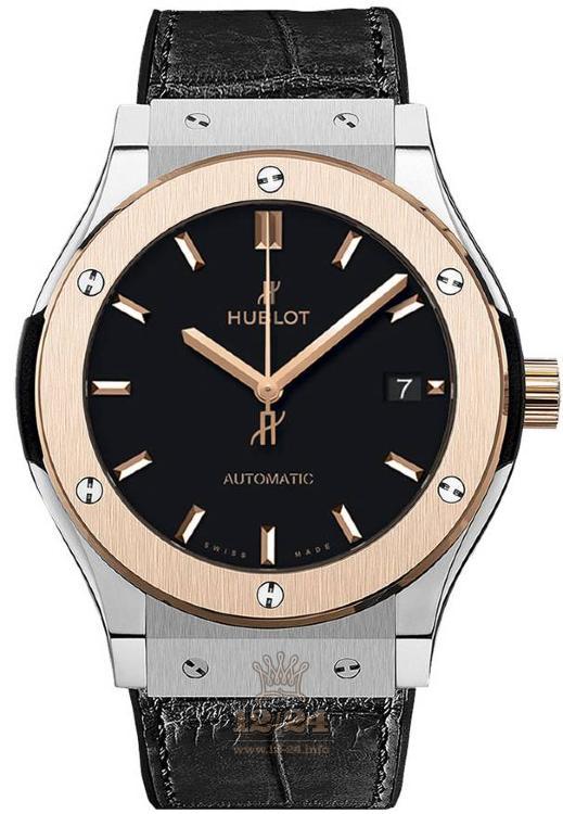 Hublot Classic Fusion Watch 565.NO.1181.LR 38 mm Pink gold Titanium Case Black Dial