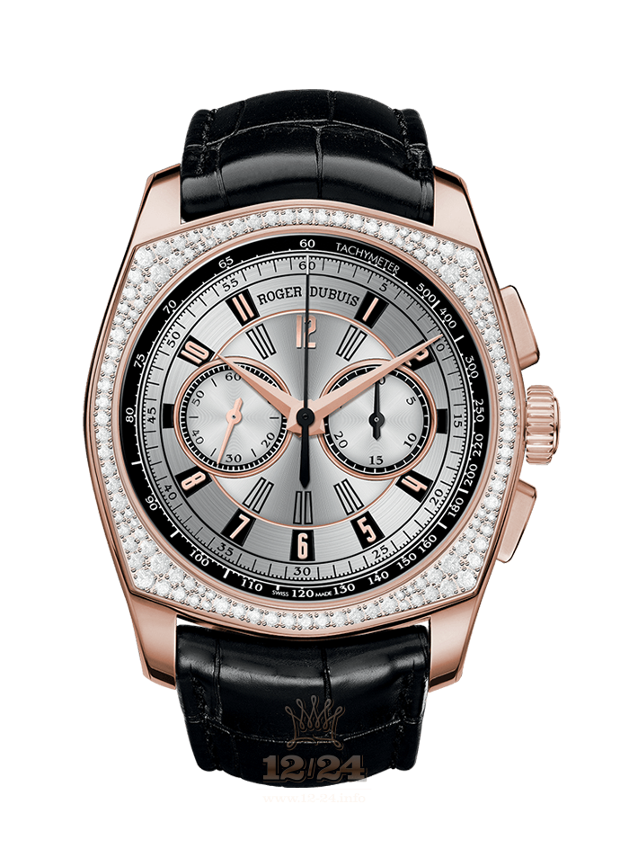 Roger Dubuis La Monegasque Watch RDDBMG0011 44 mm Pink gold Case Gray Silver Dial