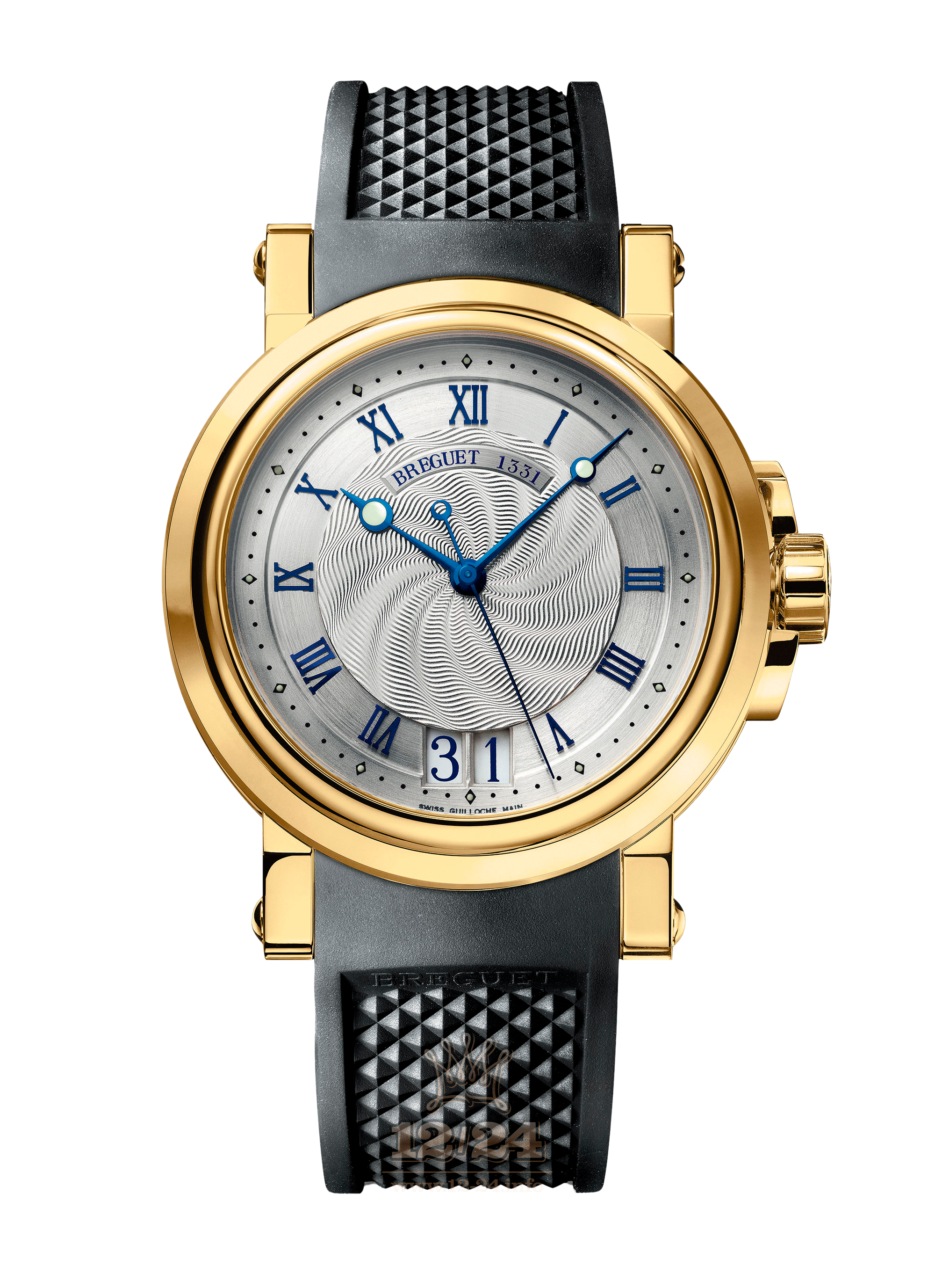 Breguet Marine Watch 5817BA/12/5V8 39 mm Yellow gold Case Silver Dial