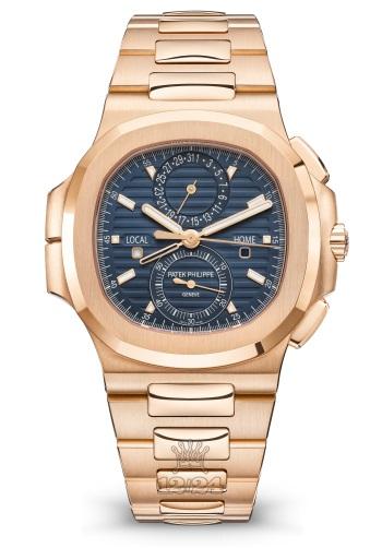 Patek Philippe Nautilus Watch 5990-1R-001 41 mm Pink gold Case Dark blue Dial