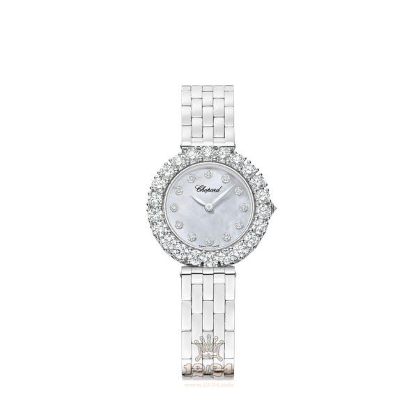Chopard L Heure du Diamant Watch 10A378-1601 30 mm White gold Case White Dial
