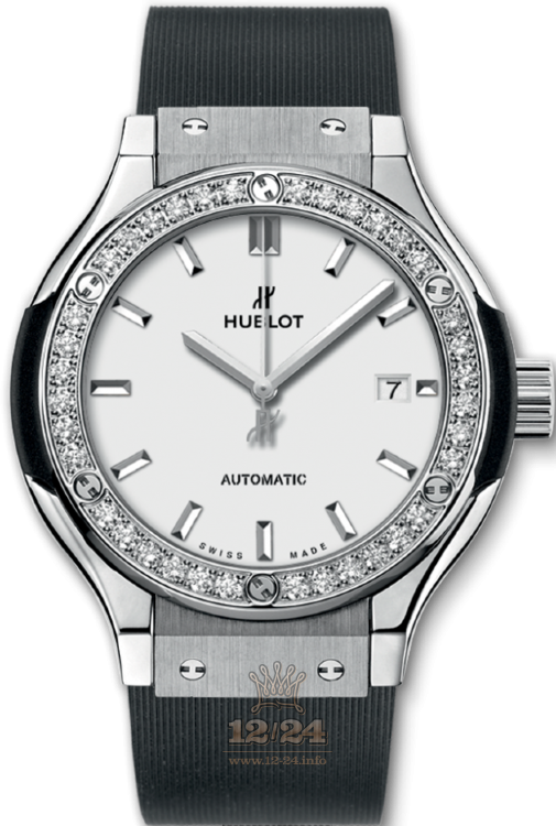 Hublot Classic Fusion Watch 582.NX.2610.RX.1204 33 mm Titanium Case White Dial