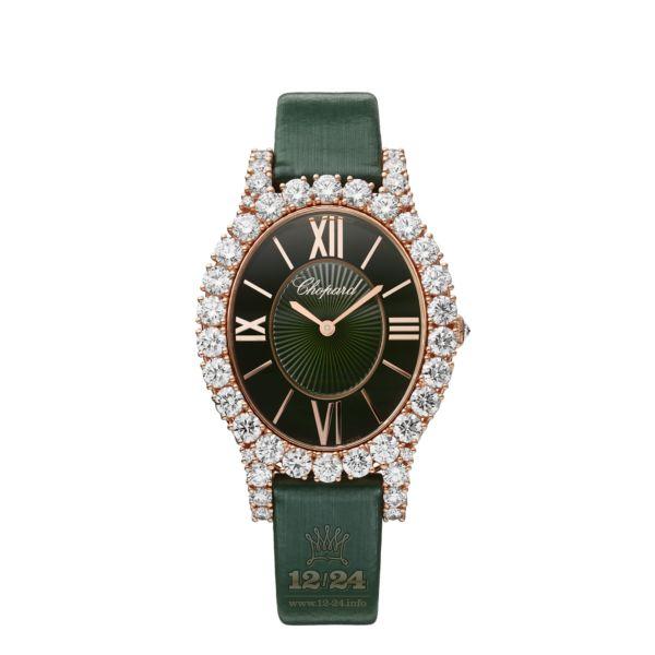 Chopard L Heure du Diamant Watch 139383-5009 40 mm Pink gold Case Green Dial