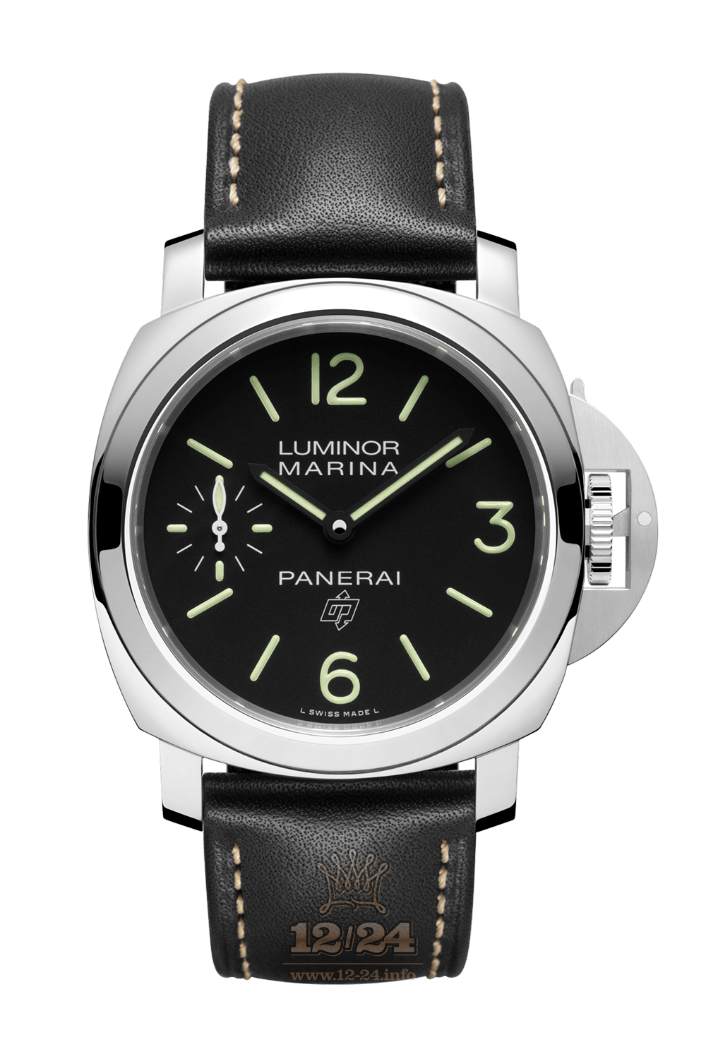 Panerai Luminor Watch PAM00776 44 mm Stainless steel Case Black Dial