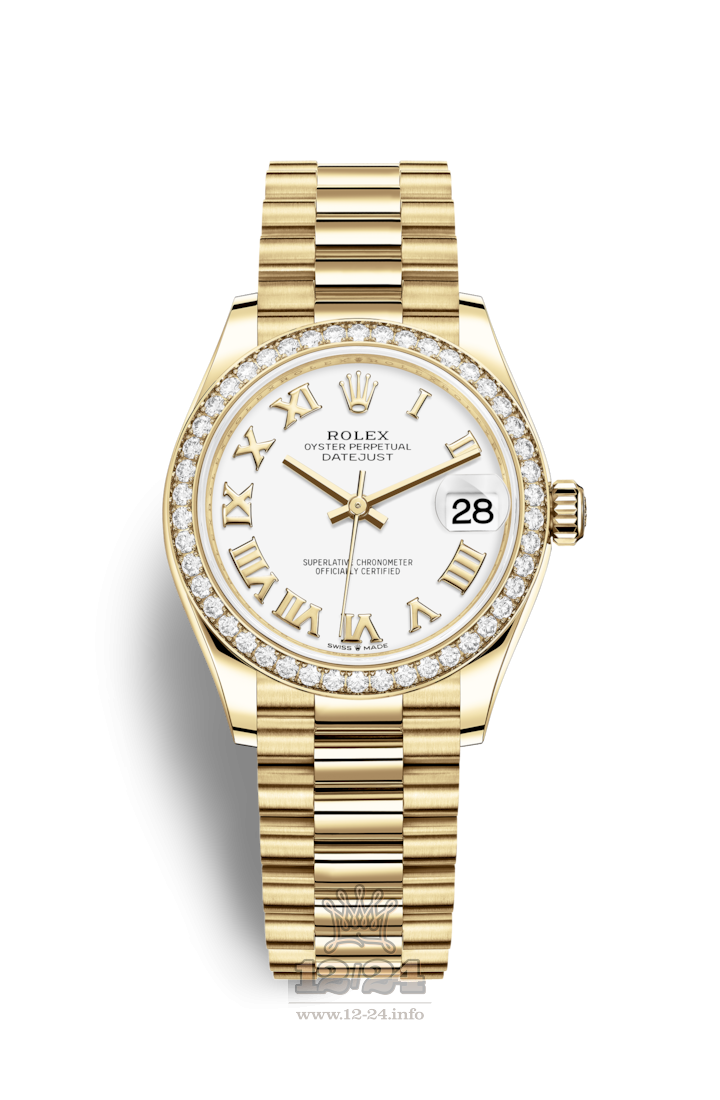 Rolex Datejust Watch 278288rbr-0009 31 mm Yellow gold Case White Dial
