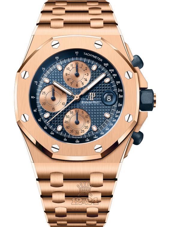 Audemars Piguet Royal Oak Offshore Watch 26238OR.OO.2000OR.01 42 mm Pink gold Case Dark blue Dial
