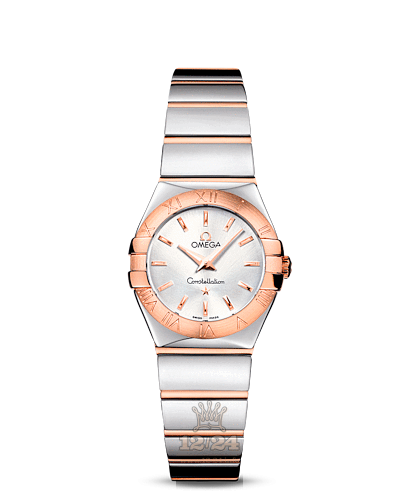 Omega Constellation Watch 123.20.24.60.02.003 24 mm Steel / Pink gold Case Silver Dial