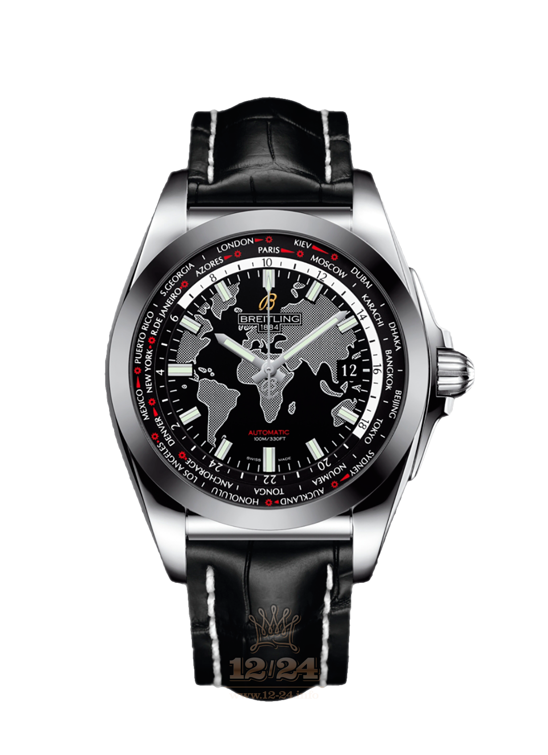 Breitling Galactic Watch WB3510U4/BD94/743P/A20BA.1 44 mm Stainless steel Case Black Dial