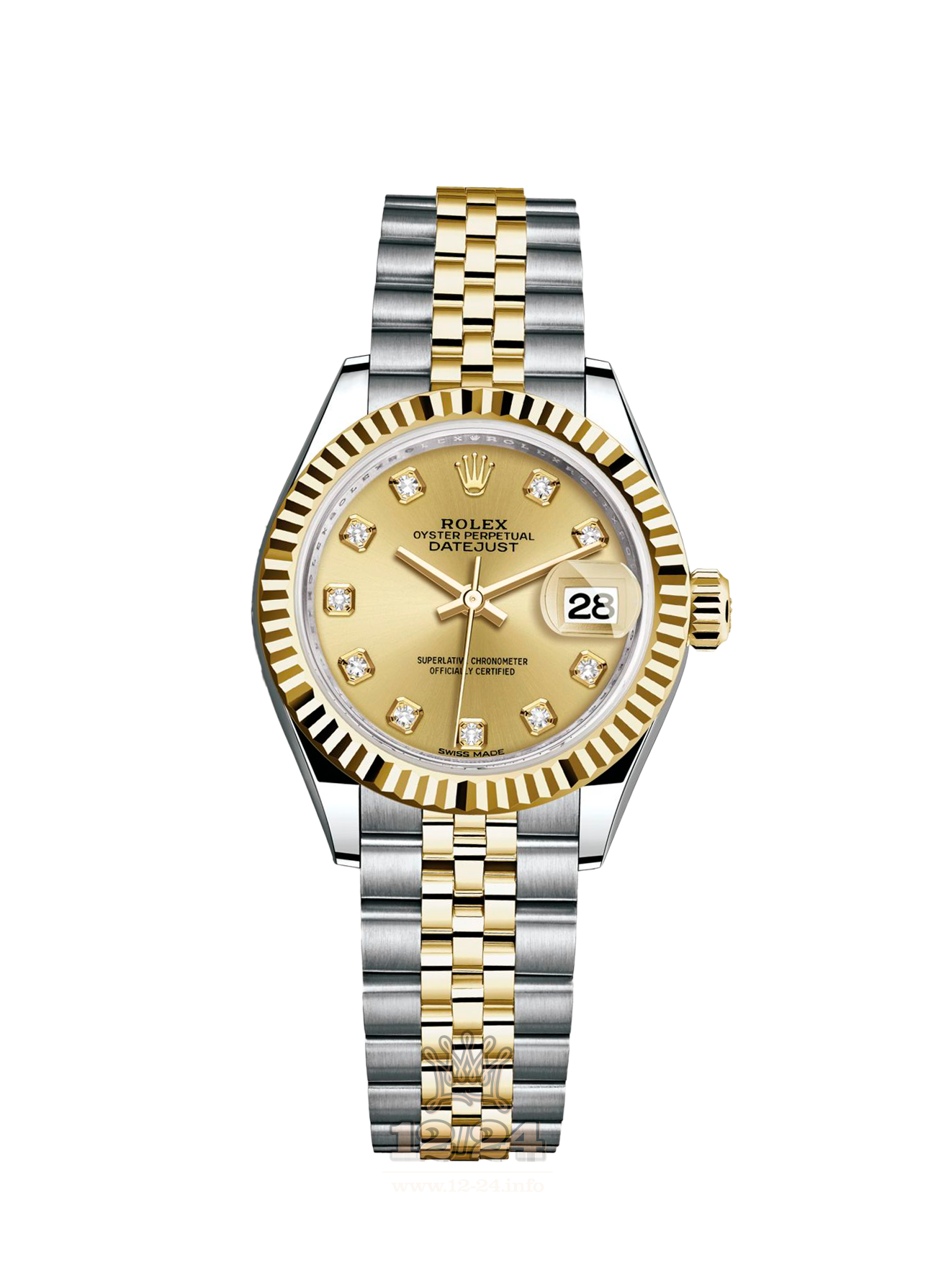 Rolex Datejust Watch 279173-0011 28 mm Steel / Yellow gold Case Golden Dial