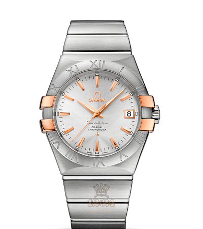 Omega Constellation Watch 123.20.35.20.02.003 35 mm Steel / Pink gold Case Silver Dial