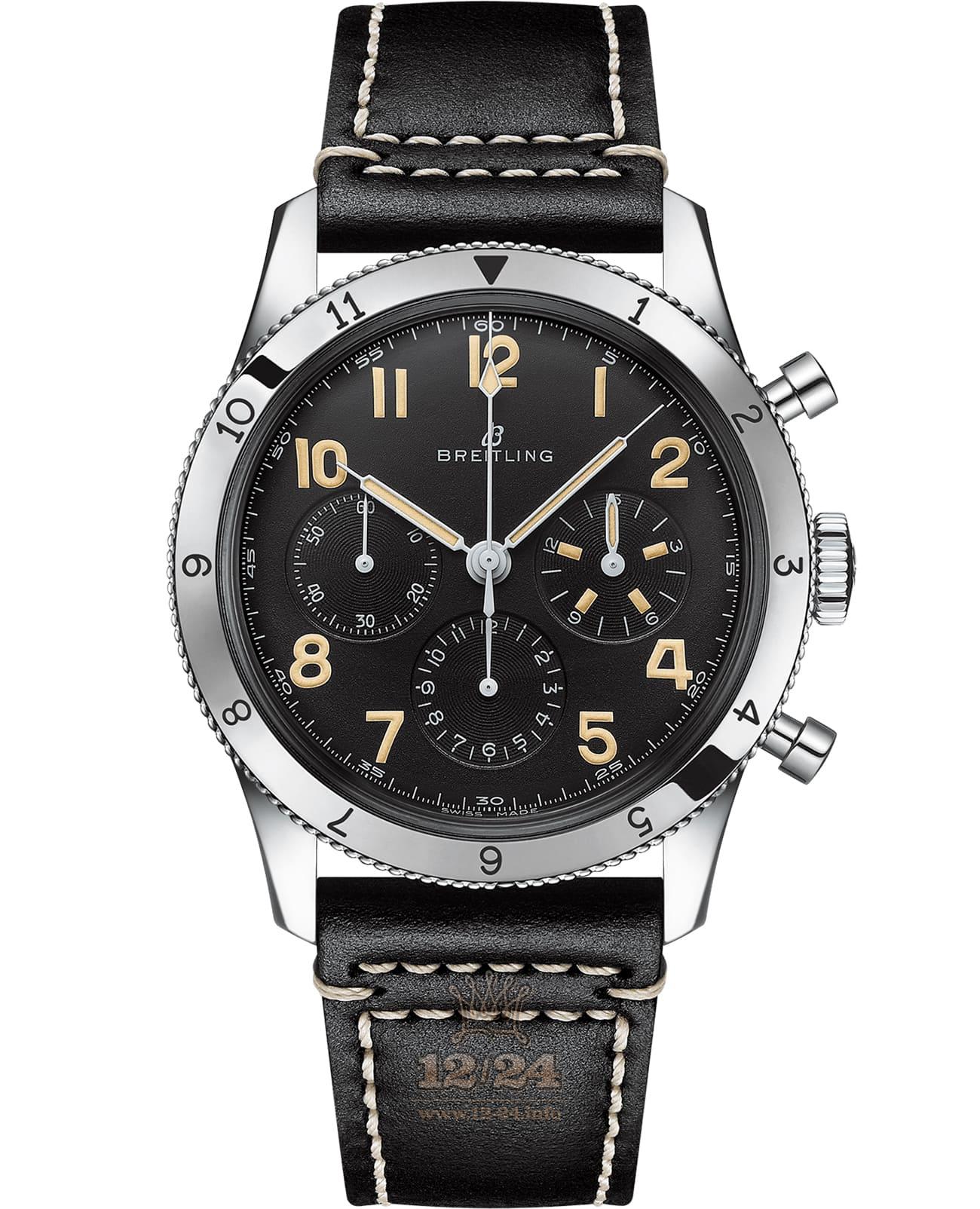 Breitling Classic AVI Watch AB0920131B1X1 41 mm Stainless steel Case Black Dial