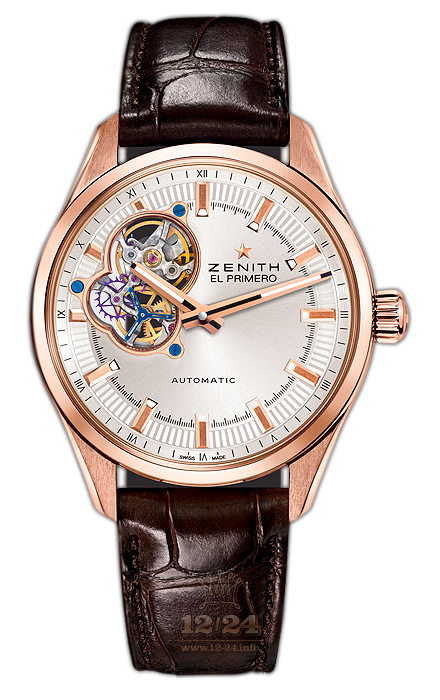 Zenith El Primero Watch 18.2170.4613/01.C713 40 mm Pink gold Case Silver Dial