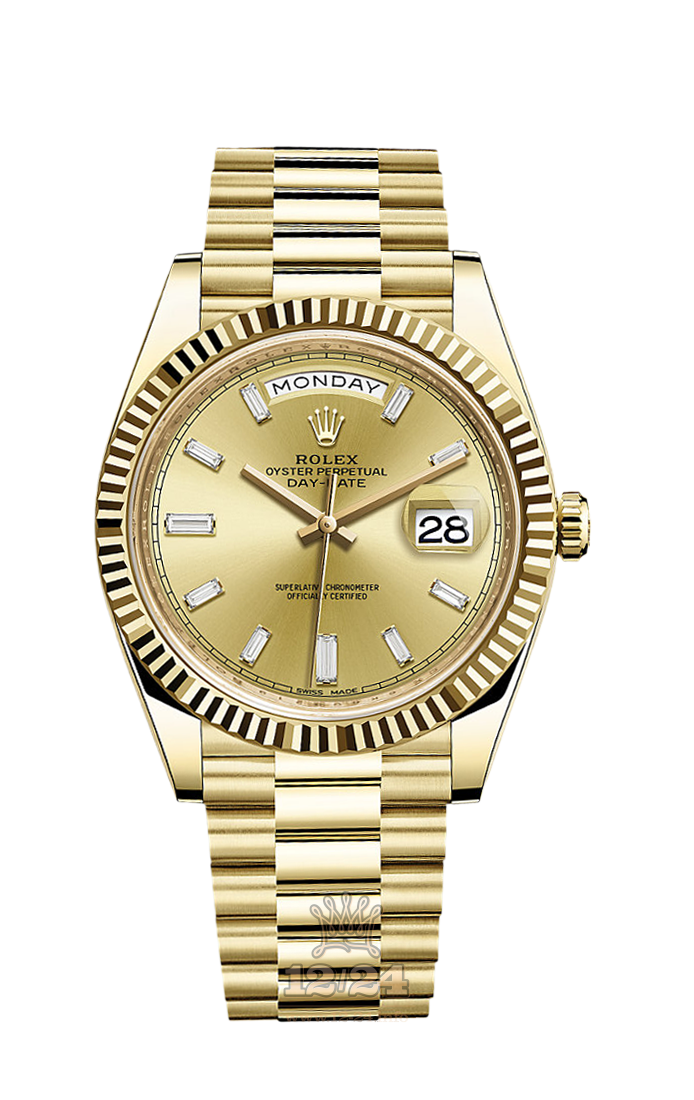 Rolex Day-Date Watch 228238-0005 40 mm Yellow gold Case Golden Dial