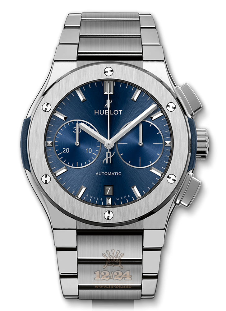 Hublot Classic Fusion Watch 520.NX.7170.NX 45 mm Titanium Case Dark blue Dial