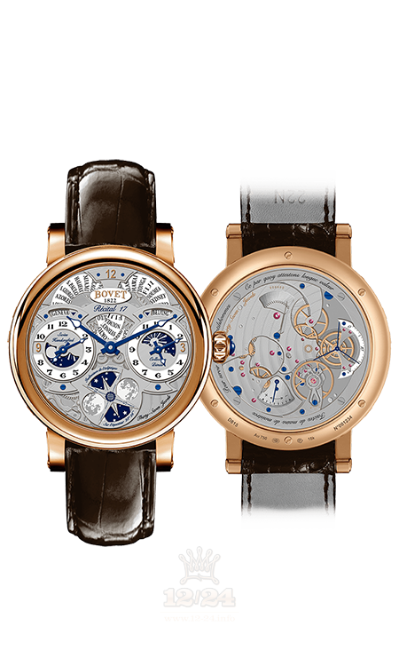 Bovet Dimier Watch R170001 45 mm Pink gold Case White Dial