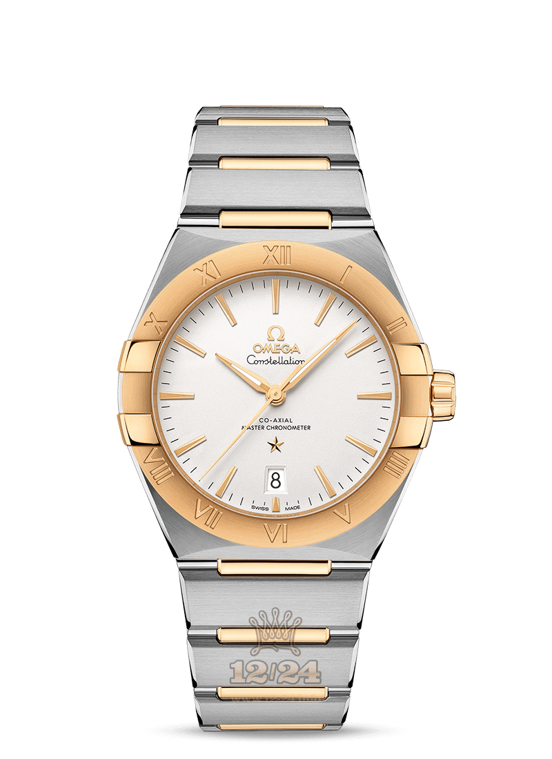 Omega Constellation Watch 131.20.39.20.02.002 39 mm Stainless steel Yellow gold Case Silver Dial