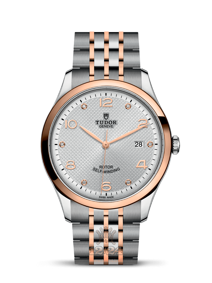 Tudor 1926 Watch m91651-0002 41 mm Steel / Pink gold Case Silver Dial