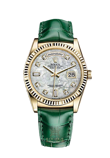 Rolex Day-Date Watch 118138-0143 36 mm Yellow gold Case White Dial