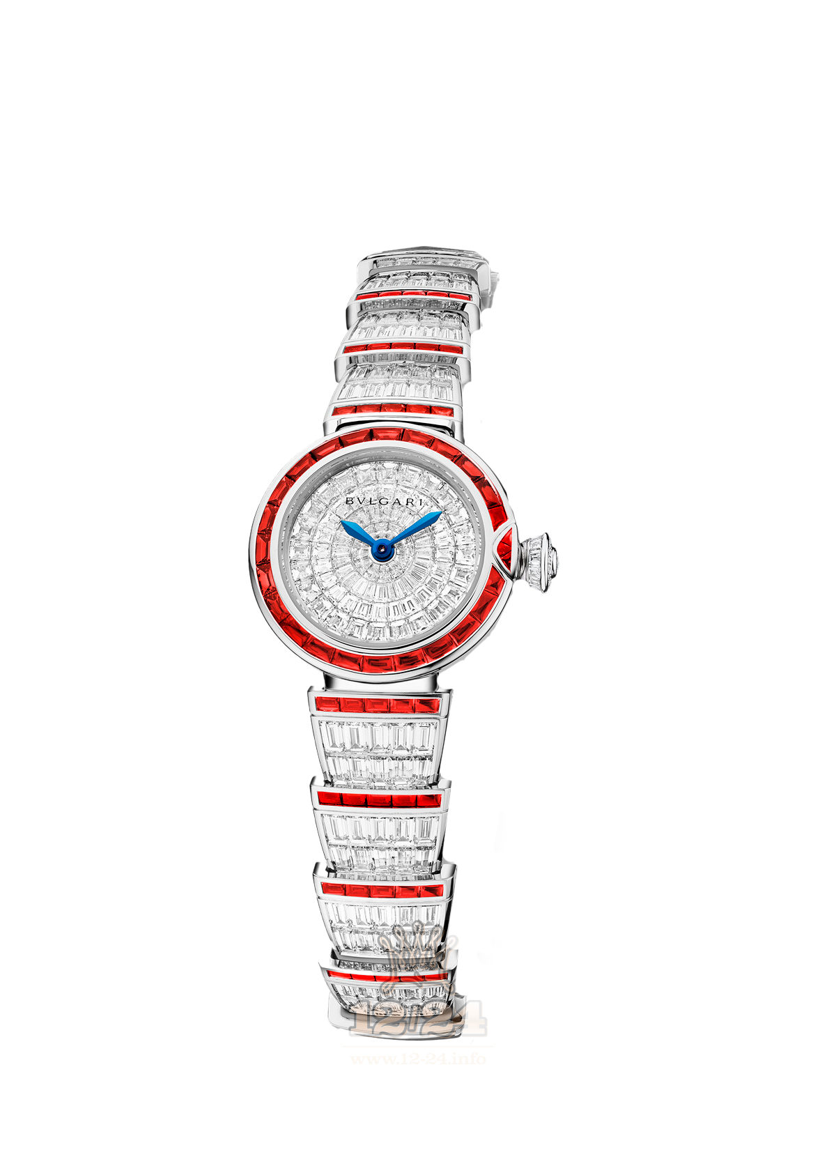 Bvlgari Lvcea Watch 102464 LUW23D2GDGD2R 23 mm White gold Case Silver Dial