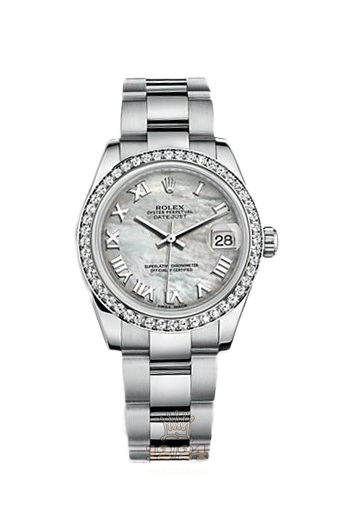 Rolex Datejust Watch 178384-0022 31 mm Steel / White gold Case White Dial