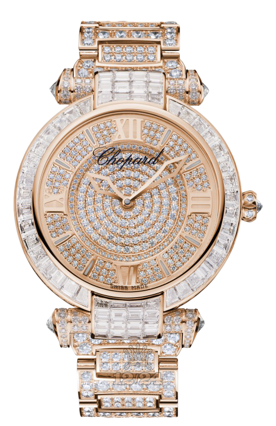 Chopard Imperiale Watch 384239-5004 40 mm Pink gold Case Silver Golden Dial