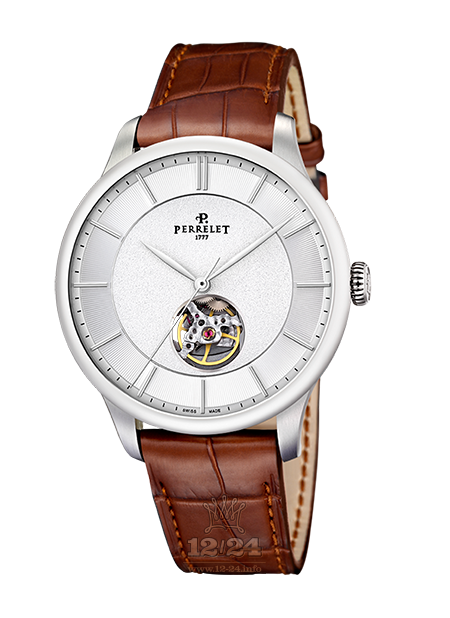 Perrelet First Class Watch A1087/6 42 mm Stainless steel Case White Dial